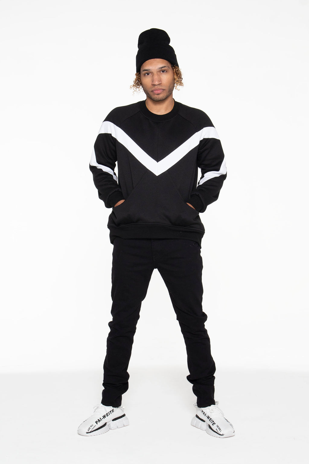 Black-White Diplow Sweatshirt - pacorogiene