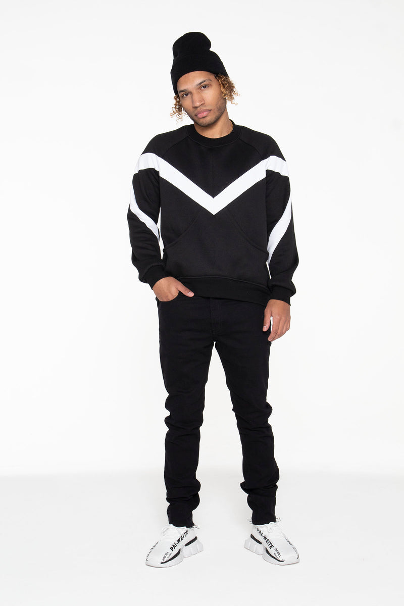Black-White Diplow Sweatshirt - pacorogiene