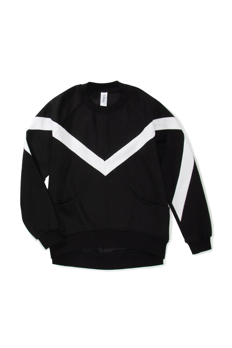 Black-White Diplow Sweatshirt - pacorogiene