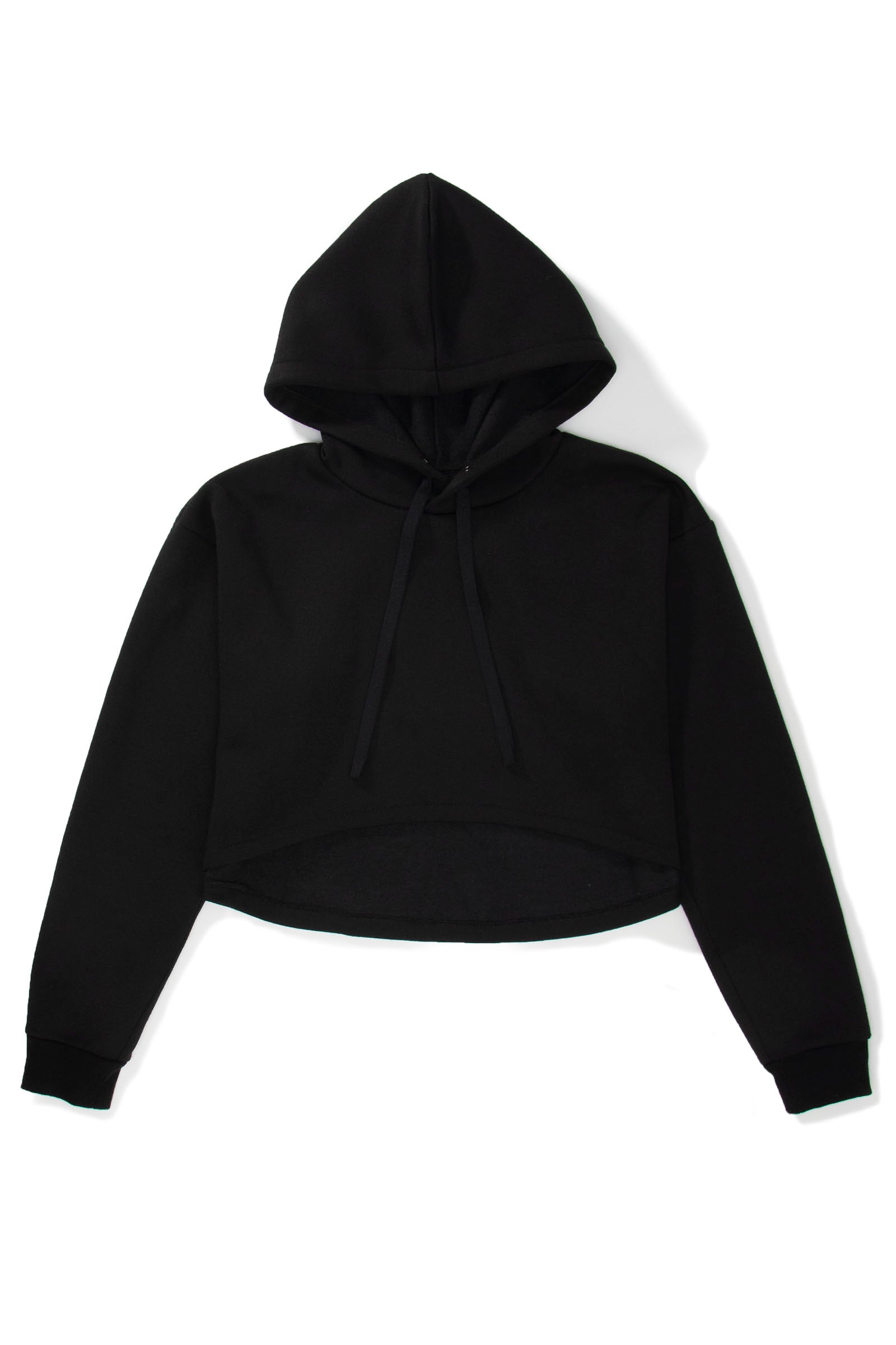 Unisex Crop Hoodie Black