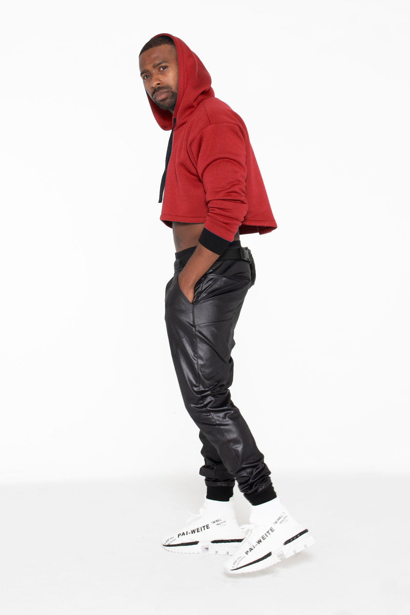 Unisex Crop Hoodie (Red) - pacorogiene