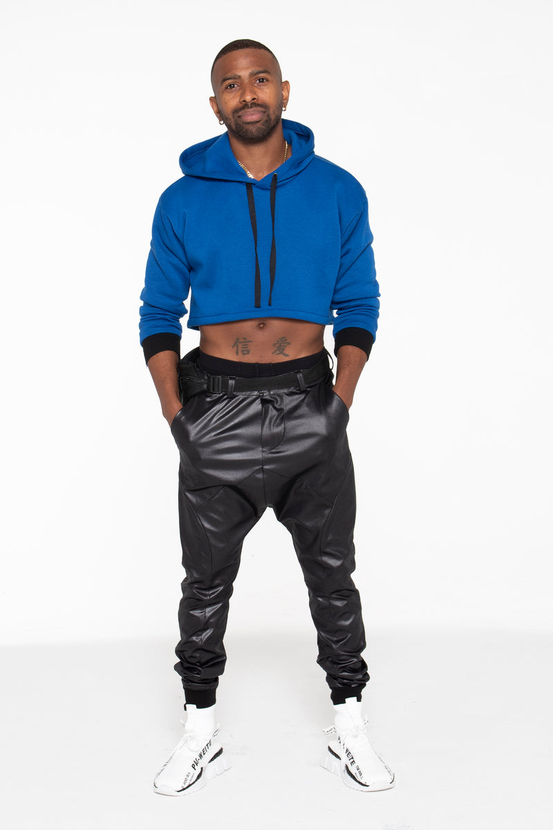 Unisex Crop Hoodie (Royal Blue) - pacorogiene