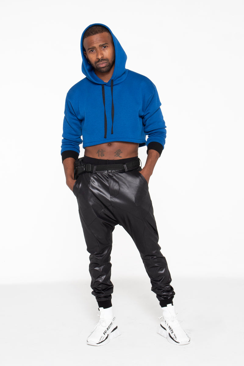 Unisex Crop Hoodie (Royal Blue) - pacorogiene