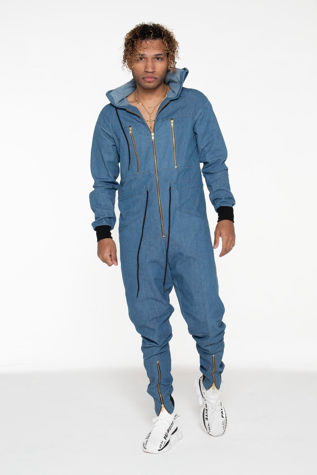 Light Blue Denim Unisex Jumpsuit - pacorogiene
