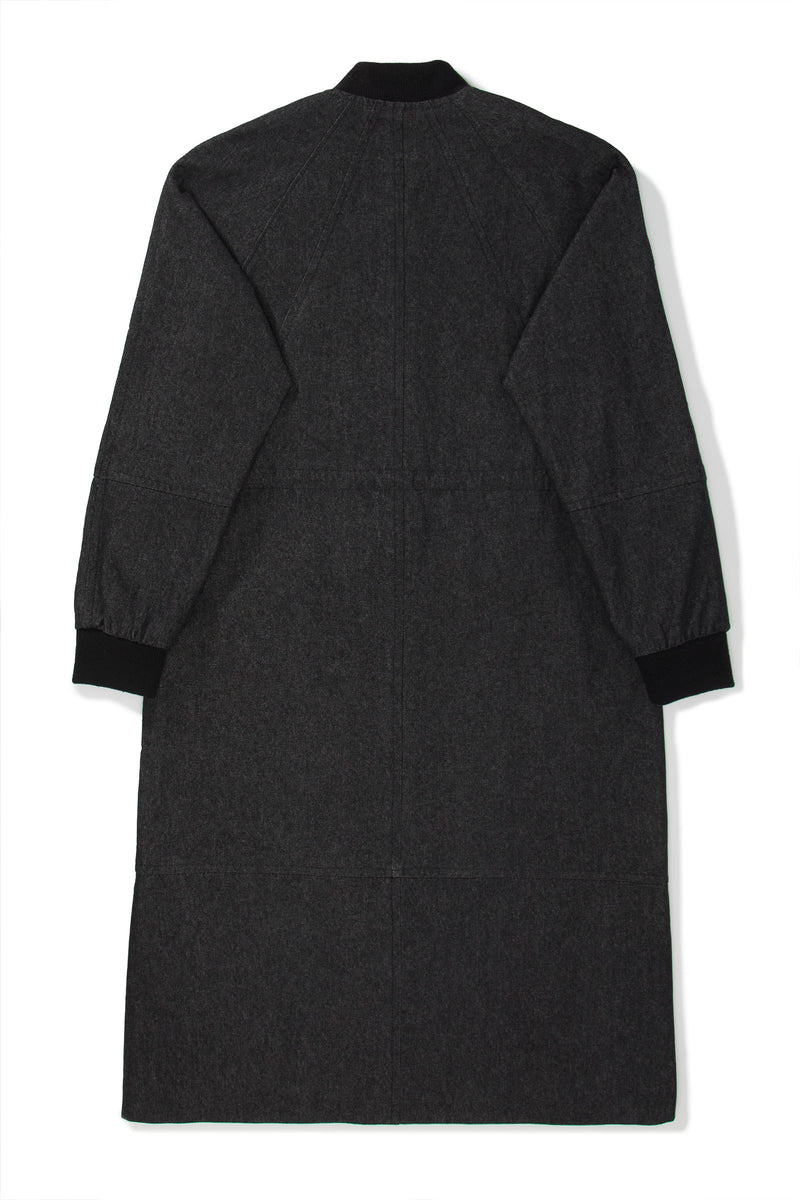 Black Long Bomber Jacket- Unisex - pacorogiene