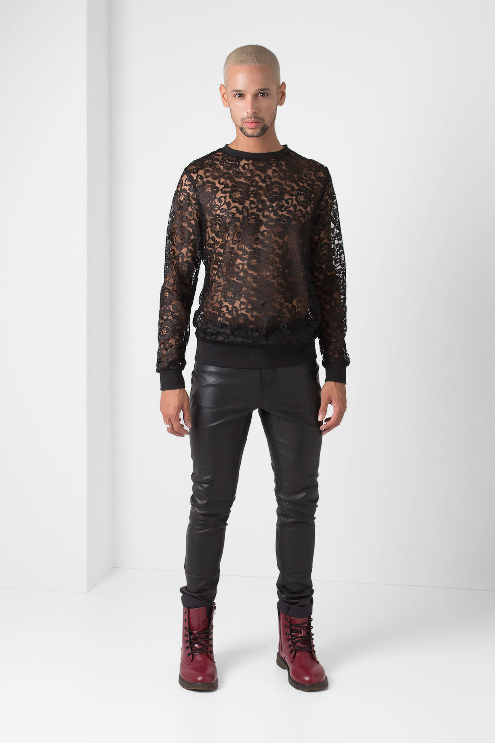 Black Lace Pullover - pacorogiene