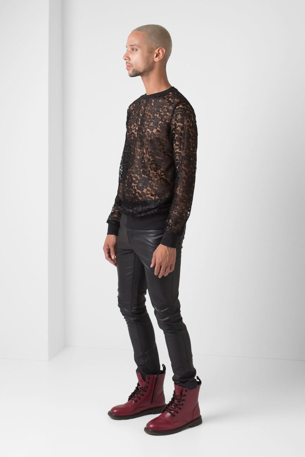 Black Lace Pullover - pacorogiene