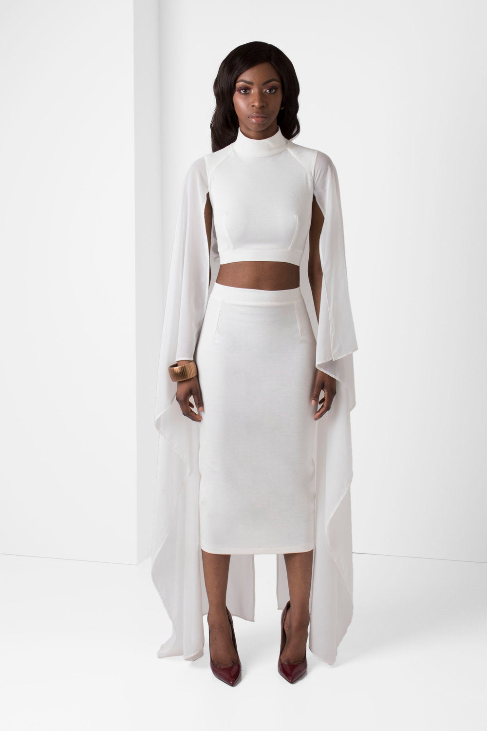 Off-White High Rise Pencil Skirt - pacorogiene