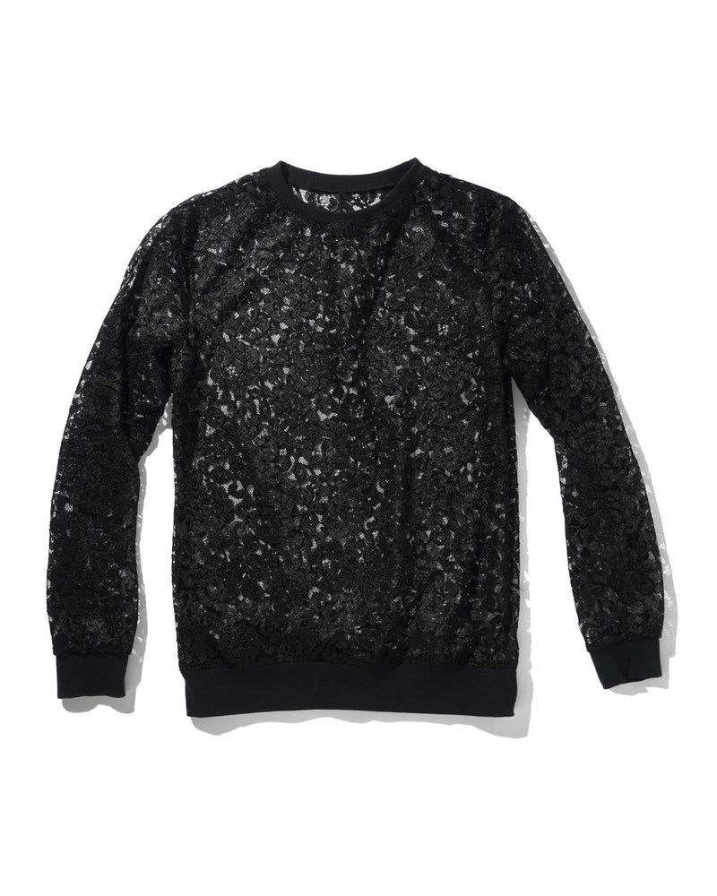 Black Lace Pullover - pacorogiene