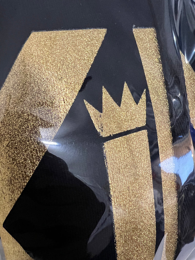 I am KING Unisex Crop Hoodie (Black) AS IS